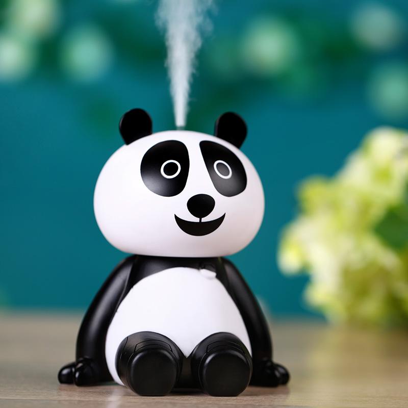 GXZ Cartoon Panda USB Air Humidifier Ultrasonic Desk Humidifiers Mist Maker Fogger Mini Portable Air Purifier 120ml