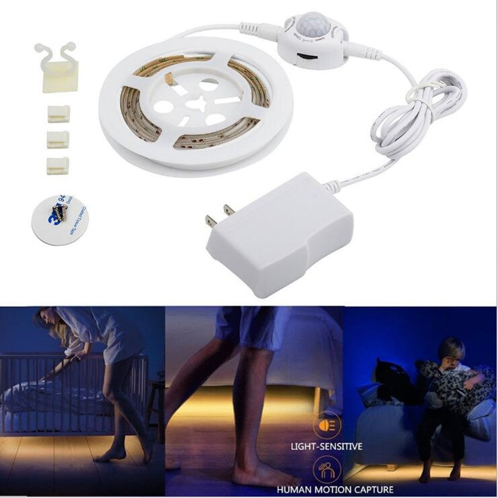 12v Bed Light Cabinet Light Night Sensor Motion Sensor LED Strip Bedroom Closet Stairs Wardrobe kitchen lamp