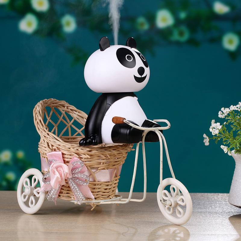 GXZ Cartoon Panda USB Air Humidifier Ultrasonic Desk Humidifiers Mist Maker Fogger Mini Portable Air Purifier 120ml