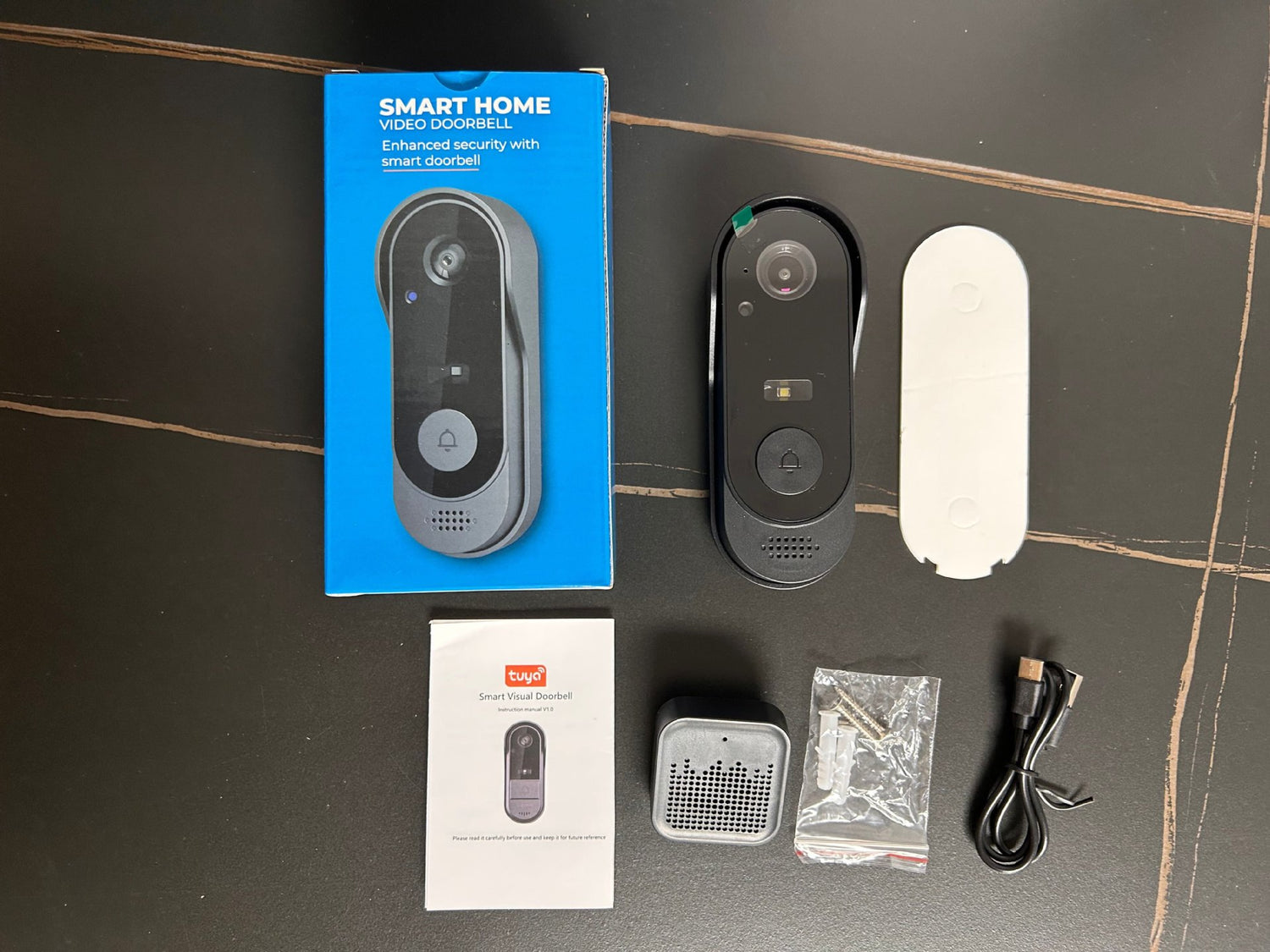 Smart Doorbell with Wireless WiFi Visual Infrared Night Vision Monitoring Anti-Theft and Two-Way Talk