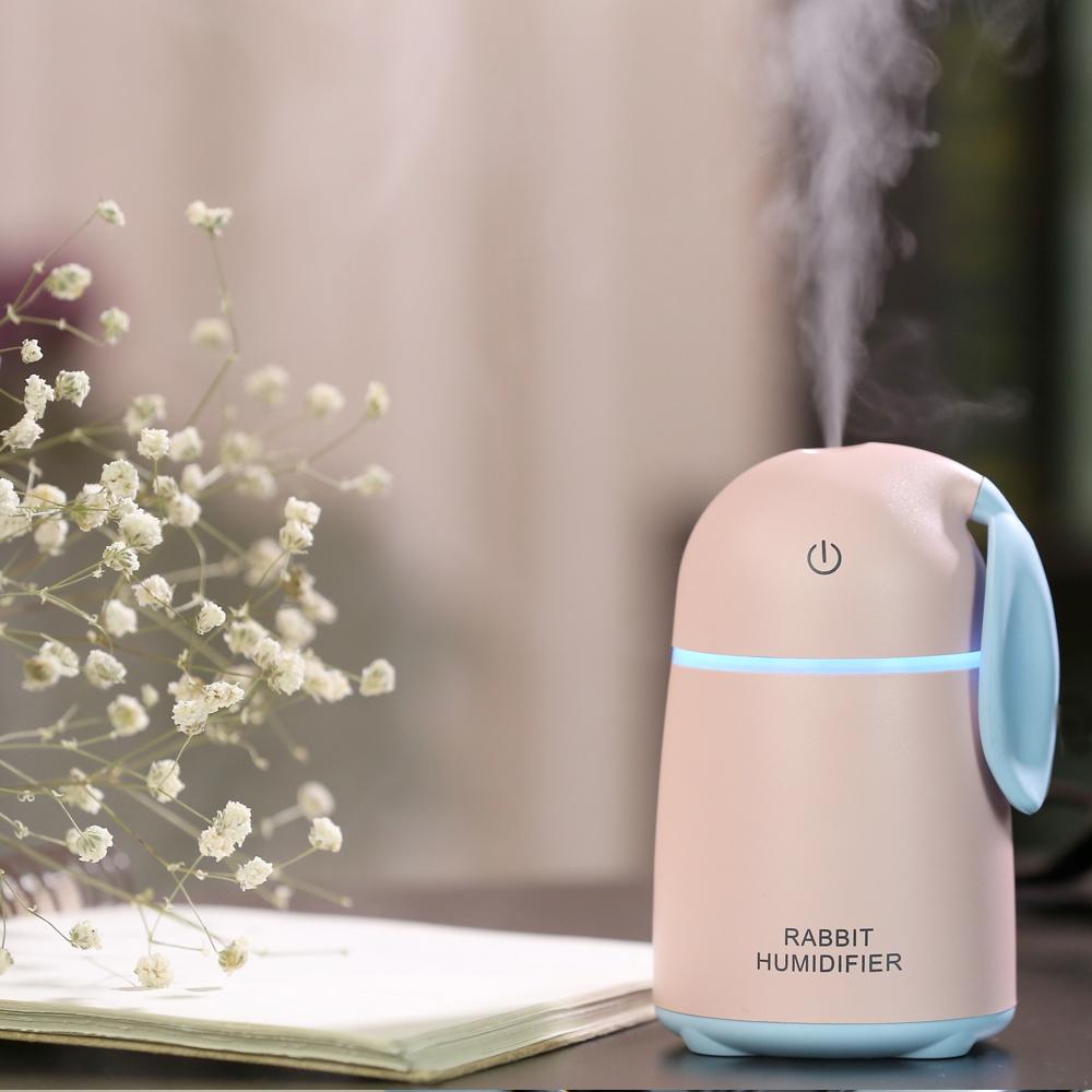 USB Ultrasonic Air Humidifier Rabbit Car Atomizer Air Purifier