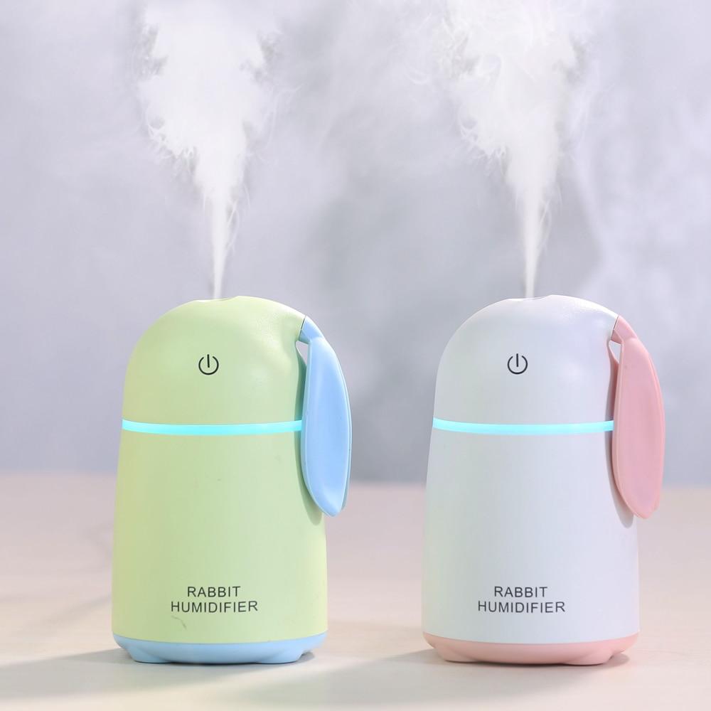 USB Ultrasonic Air Humidifier Rabbit Car Atomizer Air Purifier