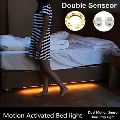 12v Bed Light Cabinet Light Night Sensor Motion Sensor LED Strip Bedroom Closet Stairs Wardrobe kitchen lamp