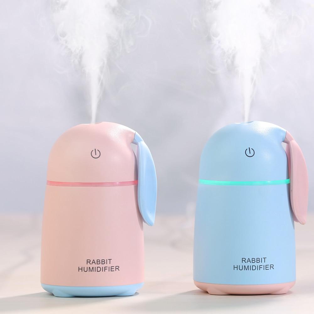 USB Ultrasonic Air Humidifier Rabbit Car Atomizer Air Purifier