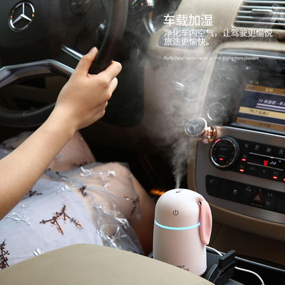 USB Ultrasonic Air Humidifier Rabbit Car Atomizer Air Purifier